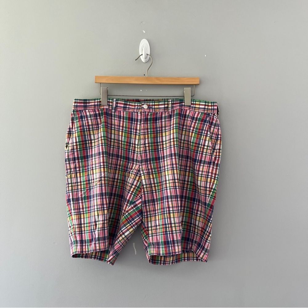 Polo by Ralph Lauren Colorful Plaid Shorts Cotton Preppy Size 40